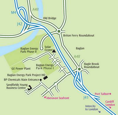 Baglan Energy Park Location Map Baglan Energy Park Location Map