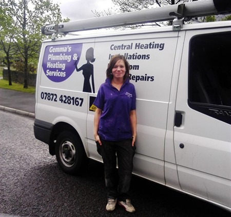 Gemma Barrett Gemma Barrett set up Gemma's Plumbing and Heating Services with the support of Neath Port Talbot Council's Enterprise Club