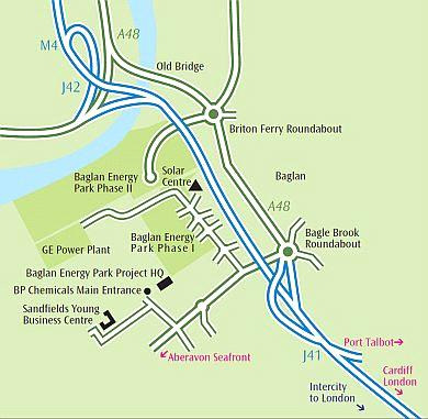 Sandfields Young Business Centre Directions Map Sandfields Young Business Centre Directions Map